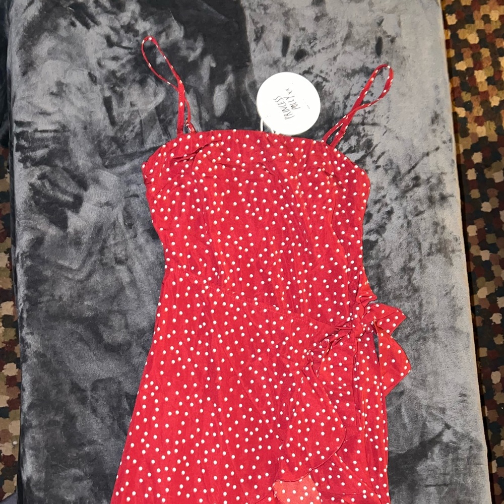 Princess Polly Caesura Mini Dress in Wine Size 2 New with tag - Picture 5 of 15